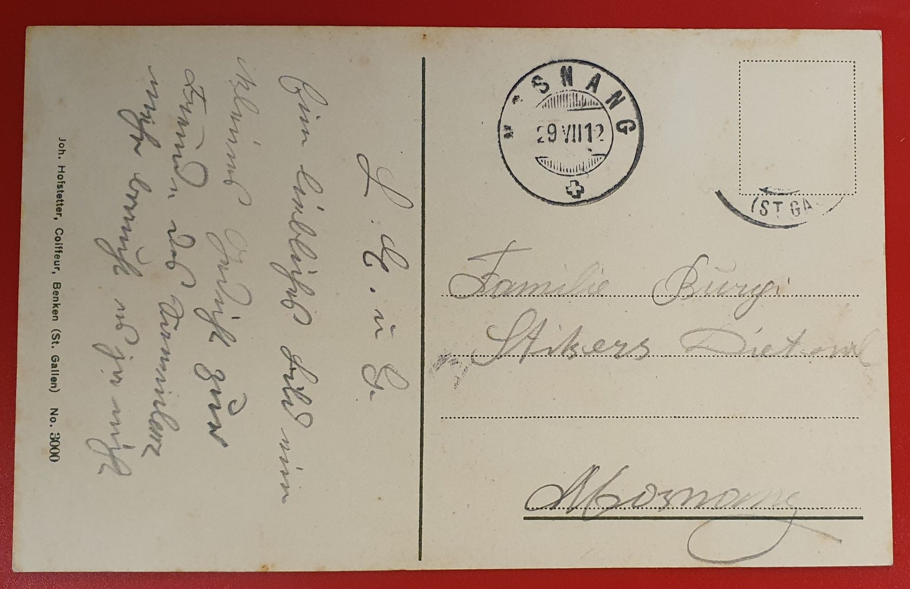 Cartoline postali: Benken SG – Usato da Kreuzlingen venduto da Rschweiz1 1