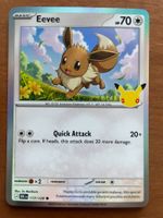 Pokemon Eevee Holo 30 Jahre (Versand gratis)