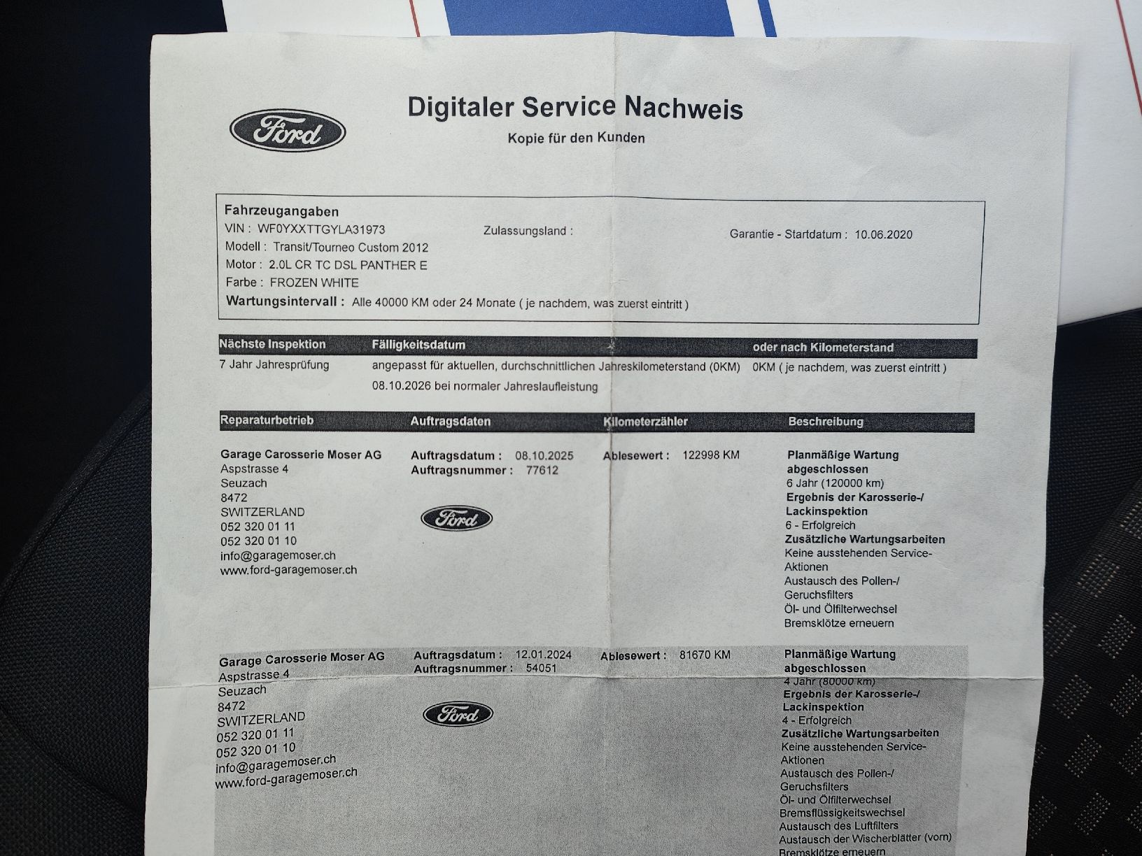 Ford Veicoli commerciali: Ford Transit Custom, 2.0 Diesel, 320, L1H1 + SORTIMO – Usato da Münchwilen TG venduto da atom2000 5