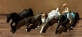 Schleich Set mit Pferden und Reiterin "Horse Club" wie Neu!
