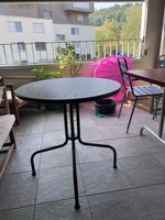 Läckö Rundtisch schwarz Metall 70cm Durchmesser