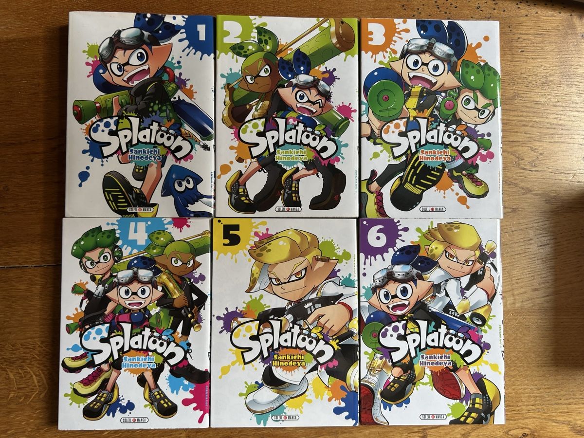 Fumetti: Splatoon - Lot de 6 Mangas  – Nuovo (secondo la descrizione) da Hauterive NE venduto da Jus_De_Fruits