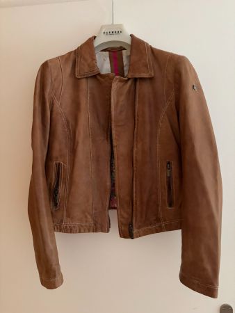 Damen Lederjacke braun Grösse 38 Oakwood guter Zustand