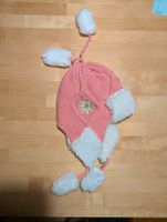NEUE Wintermütze rosa mit Edelweiss, Fleece Futter 48 -52cm