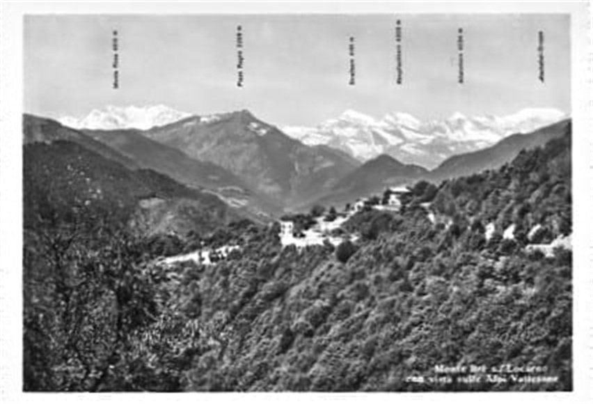 Ansichtskarten: Locarno, Hotel Monte Brè – Gebraucht aus Ottikon b.Kemptth. von Neptun1974