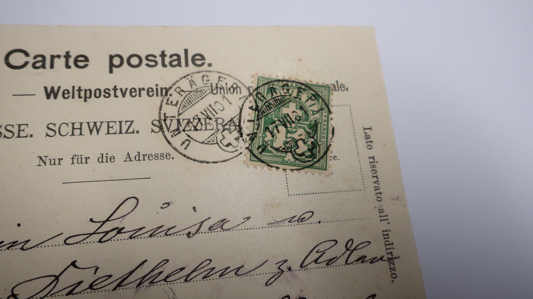 Ansichtskarten: Gruss aus Aegeri  N°4388   1901 – Gebraucht aus Cormoret von Pascalll2001 3