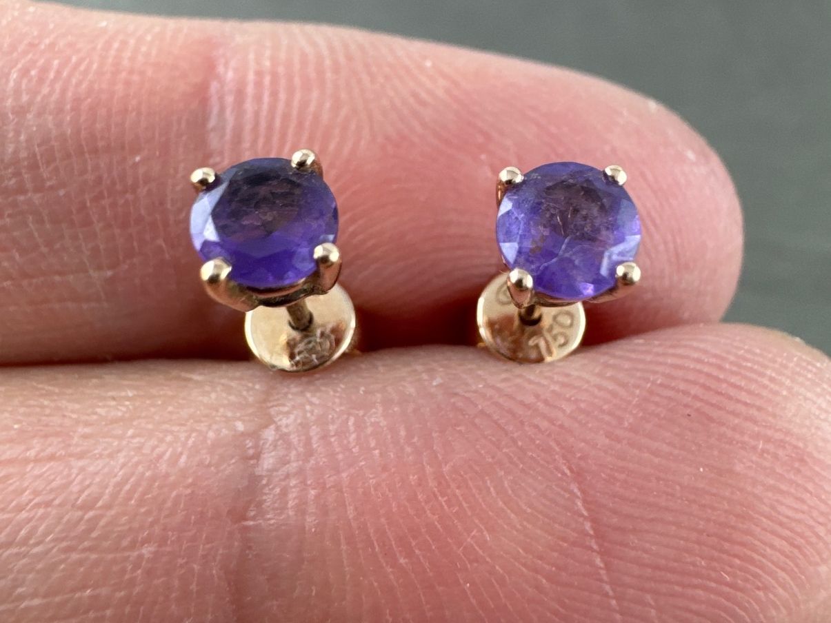 Boucles d'oreille: Ohrstecker 750 Gold – D'occasion à Niederuzwil par leo_8857