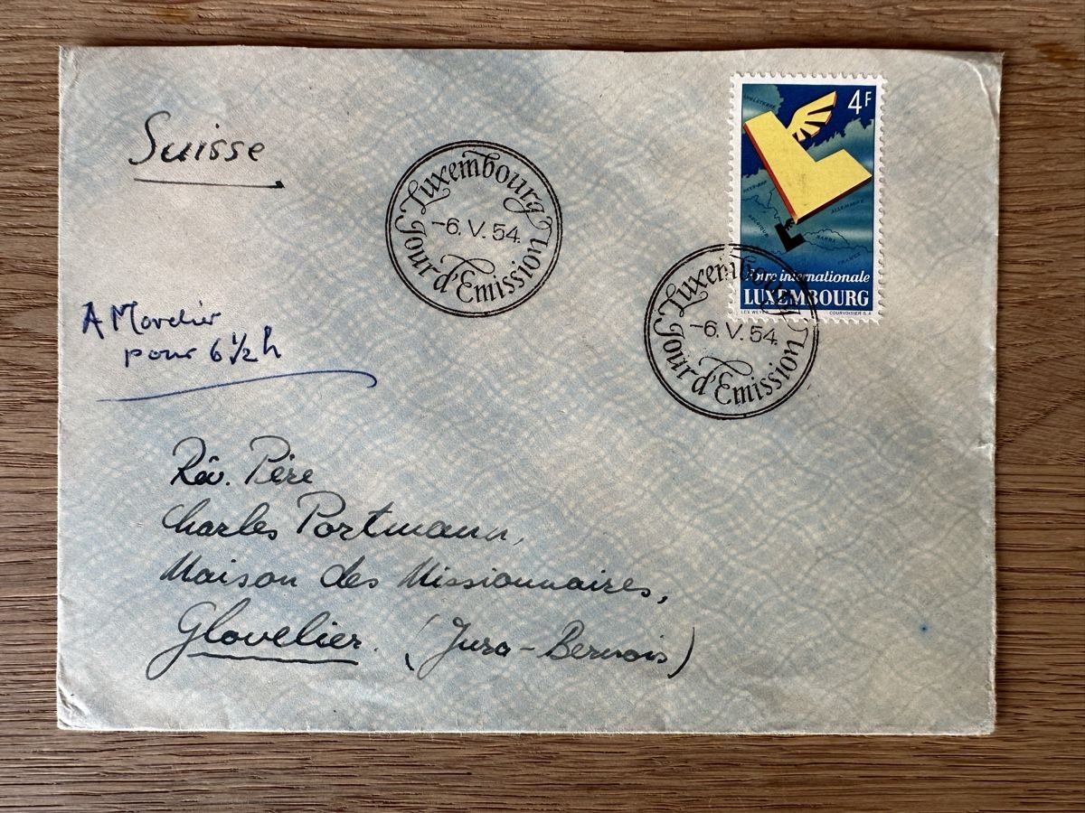 Tutti i francobolli: Luxemburg - 1954 FDC Mi 524 – Usato da Schmitten / FR venduto da Samsara169