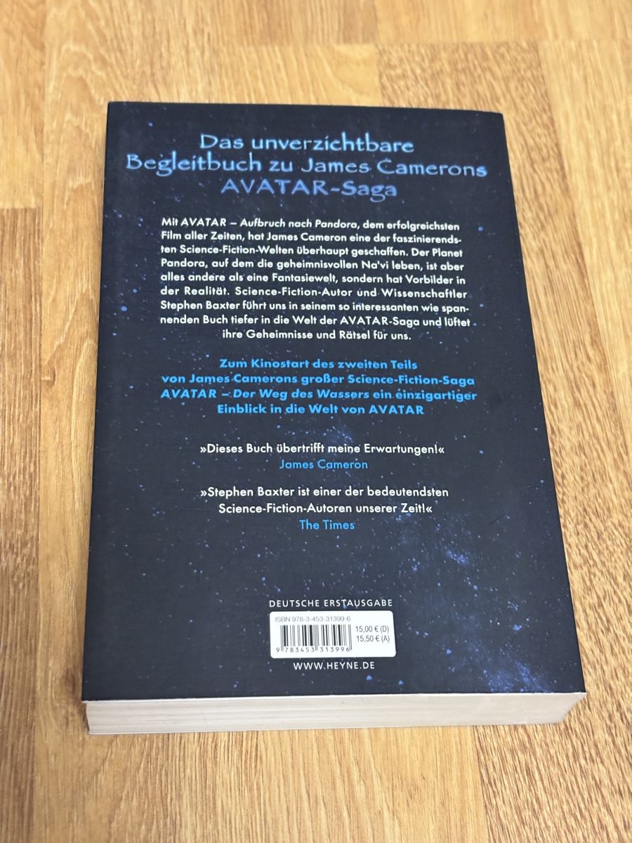 Bücher: Stephen Baxter Die Wissenschaft von AVATAR Buch – Gebraucht aus Luzern von Armastra 1
