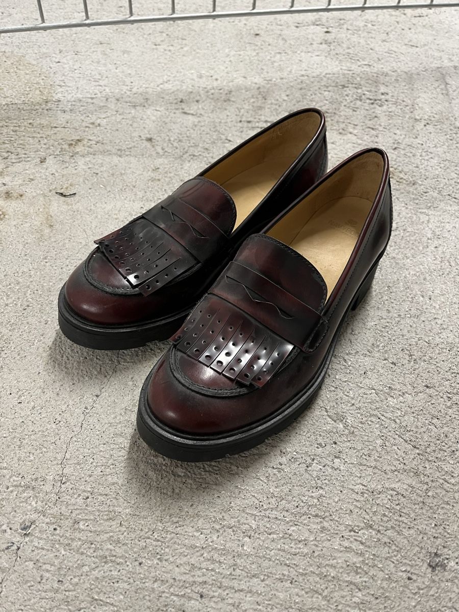 Navyboot Scarpe da donna: Navyboot Leder Loafers dunkelrot Grösse 39 – Nuovo (secondo la descrizione) da Zürich venduto da jul_5zhf
