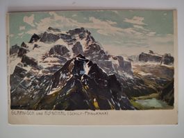 Alte Ansichtskarte: Glärnisch und Klönthal, um 1900