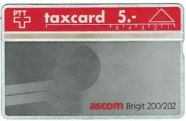 Taxcard 105F_08136 Ascom Gfeller Birgit ungebraucht