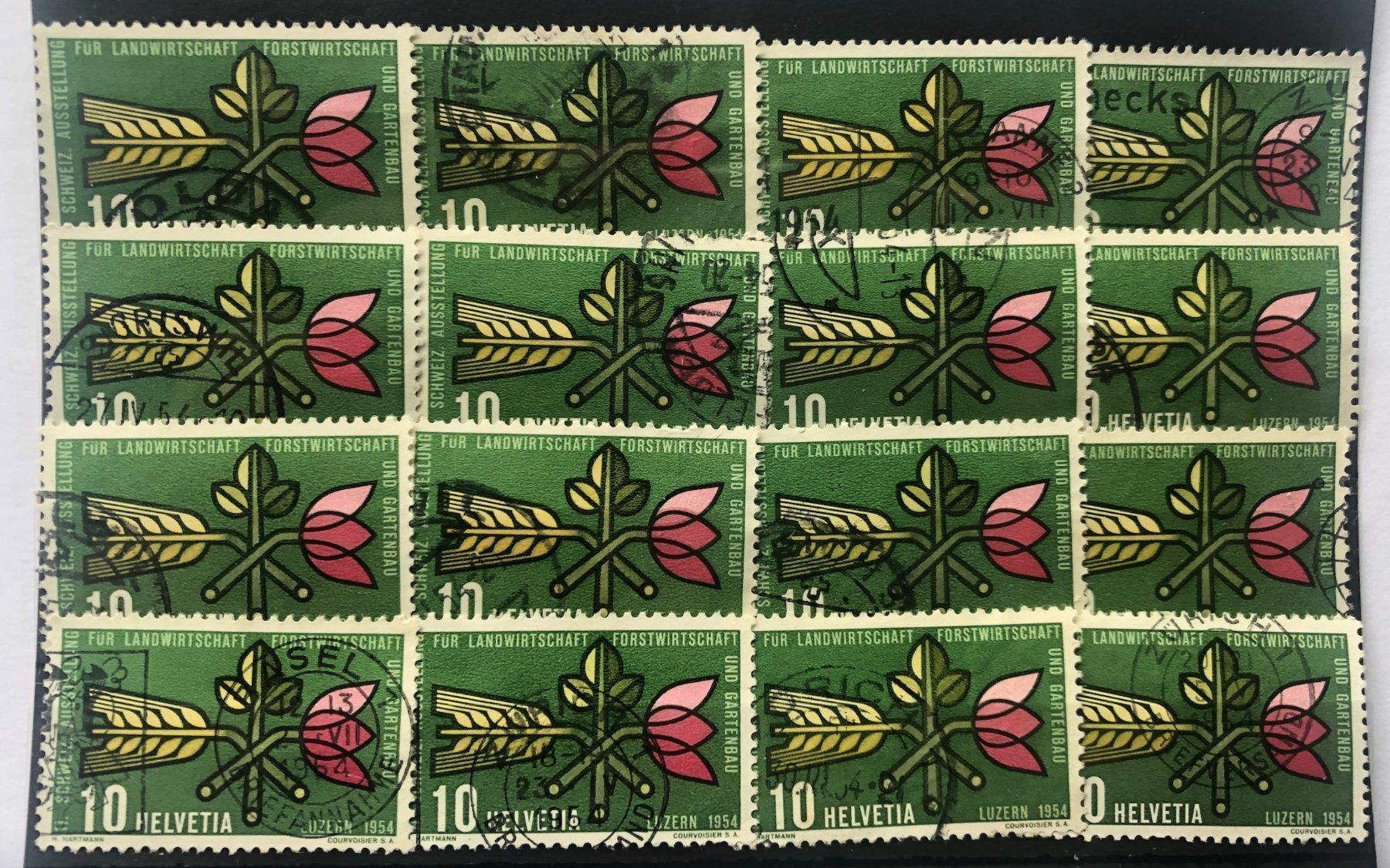 Tutti i francobolli: Nr.316 mit Stempel Einsteckkarte Voll – Usato da Aarau venduto da Billa007