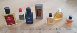 7 Parfüm Flakon Miniaturen 4711, Cartier, Lancaster....