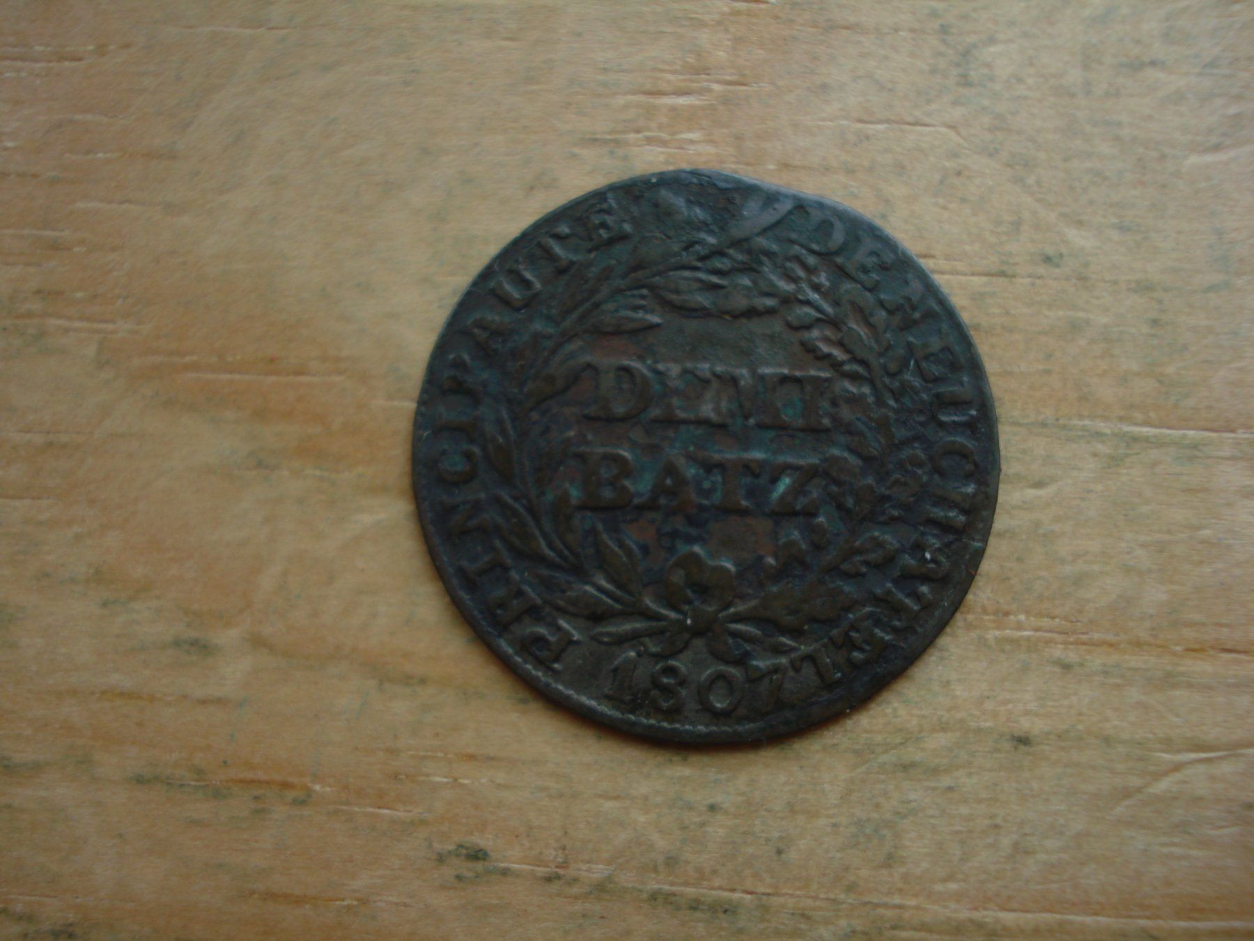 Tutti le monete: (S) Neuenburg DEMI Batz 1807 – Usato da Erlach venduto da Net-Coins