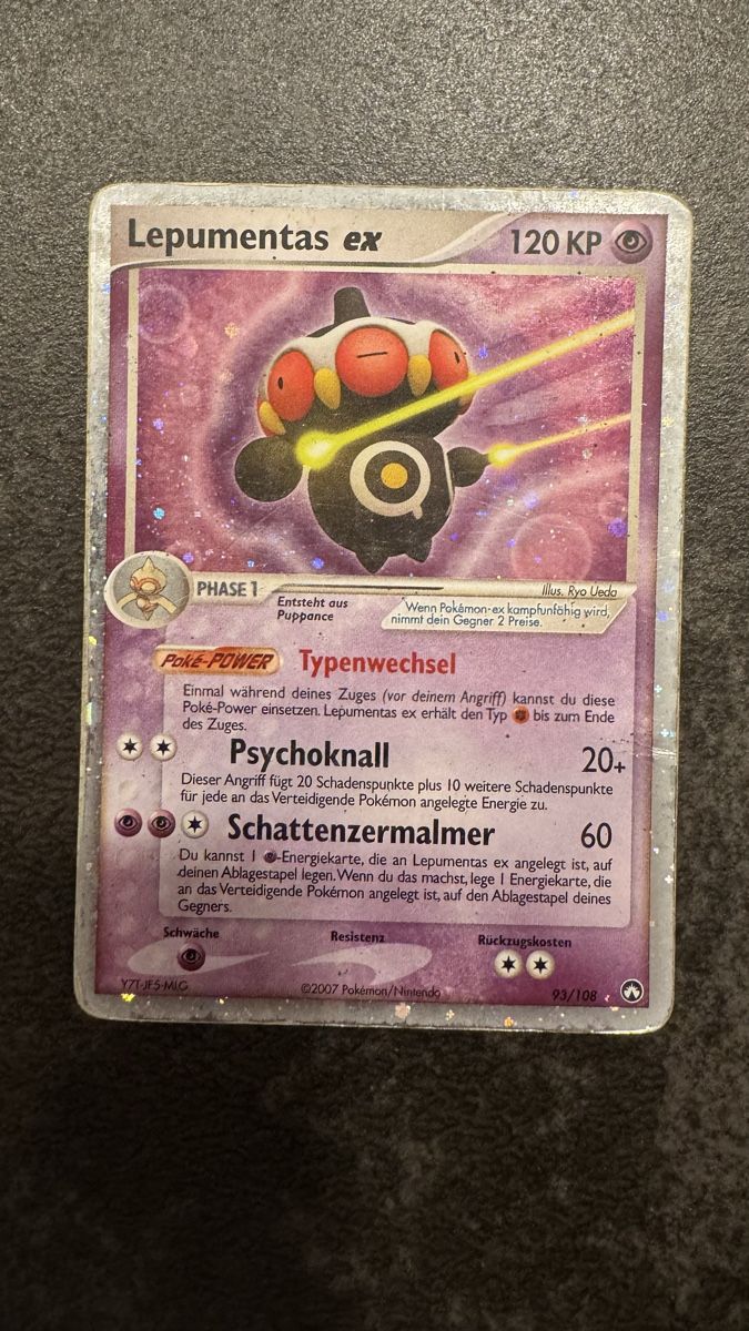 Pokémon Carte collezionabili: Lepumentas ex - Seltene Pokémon Karte 2007 – Usato da Dietlikon venduto da abd_7qwy