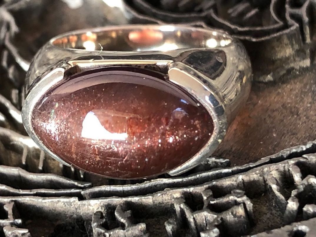 Ringe: IOLITH - SONNENSTEIN  Katzenauge Silber Ring !!! Grösse: 56 – Neu (gemäss Beschreibung) aus Seftigen von tigers12