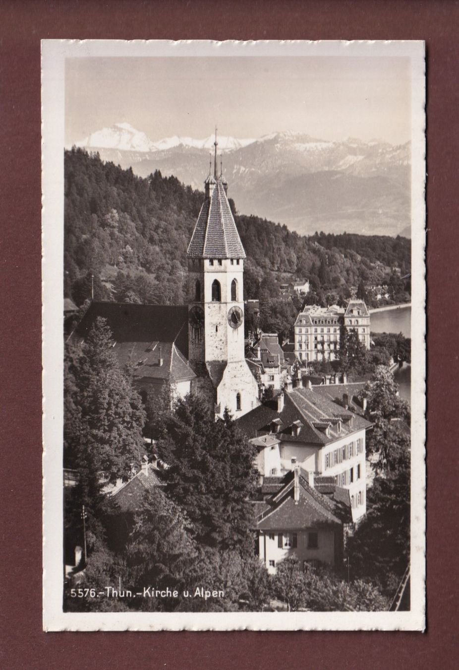 Cartoline postali: THUN - Kirche – Usato da Pully venduto da nicecards