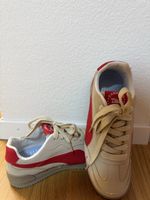 Sneaker D&S Fashion beige rot Grösse 41 neuwertig