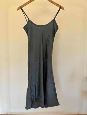 Original NILE Seiden-Kleid, XS, blaugrau, Sommer-Look! TOP