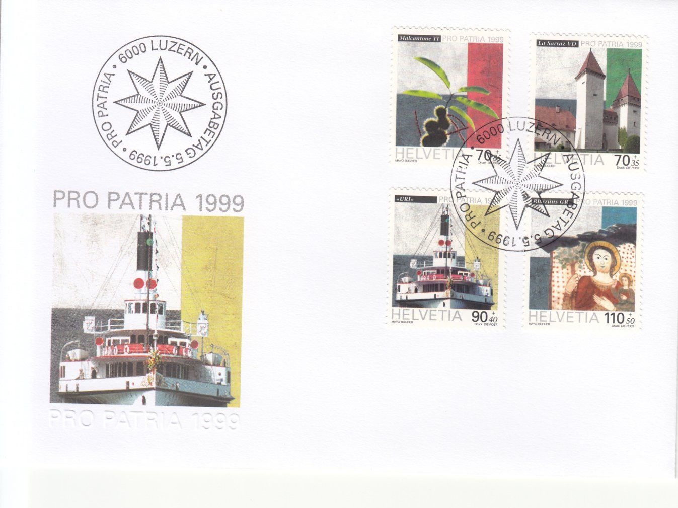 Tutti i francobolli: SBK B264 - B267 FDC – Usato da Bürglen TG venduto da StampGraf