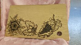 Asse di legno pirografato (nuovo)