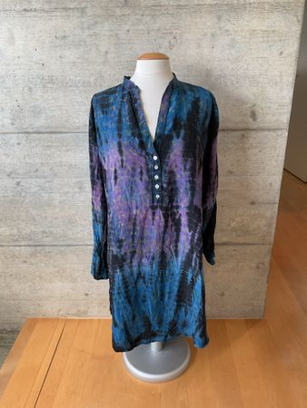Robe courte tie dye en soie taille 42-44