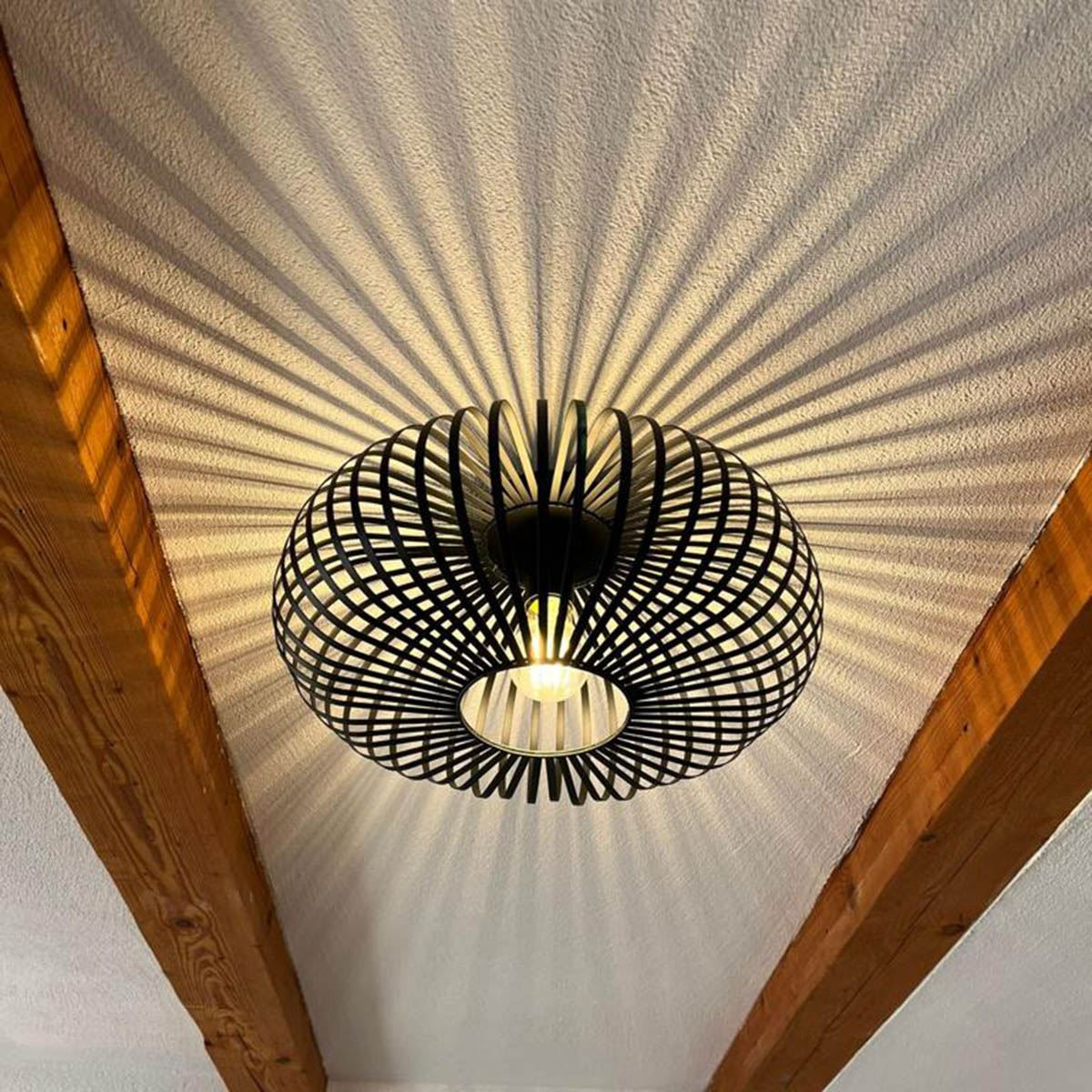 Kronleuchter & Deckenlampen: Deckenleuchte, Schwarz, Metall, 40 cm Ø – Neu (gemäss Beschreibung) aus Kreuzlingen von Smart-Light 3