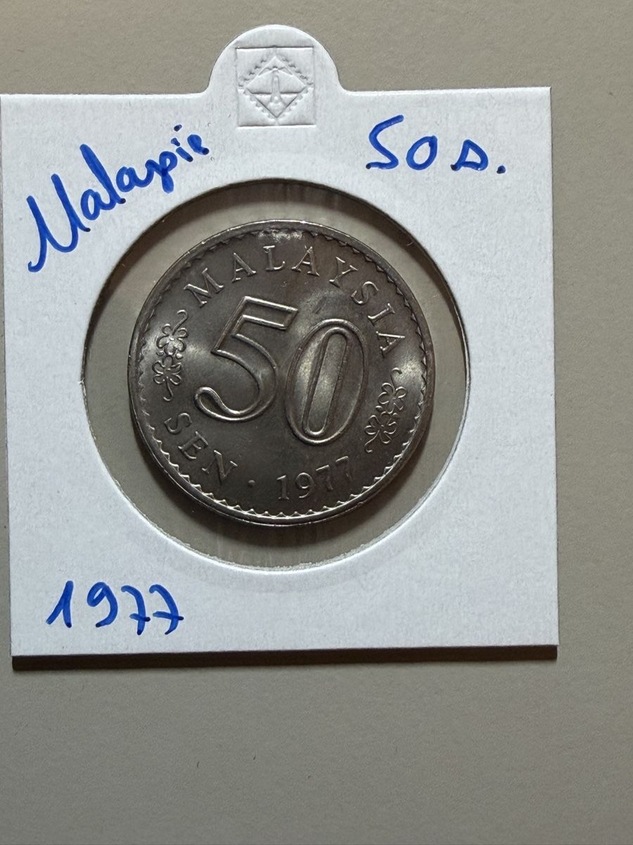 Tutti le monete: Malaysia - 50 centimes - 1977 – Usato da Payerne venduto da Mike1682