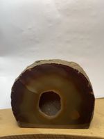 Géode d'agate naturelle avec cristaux - Achatgeode