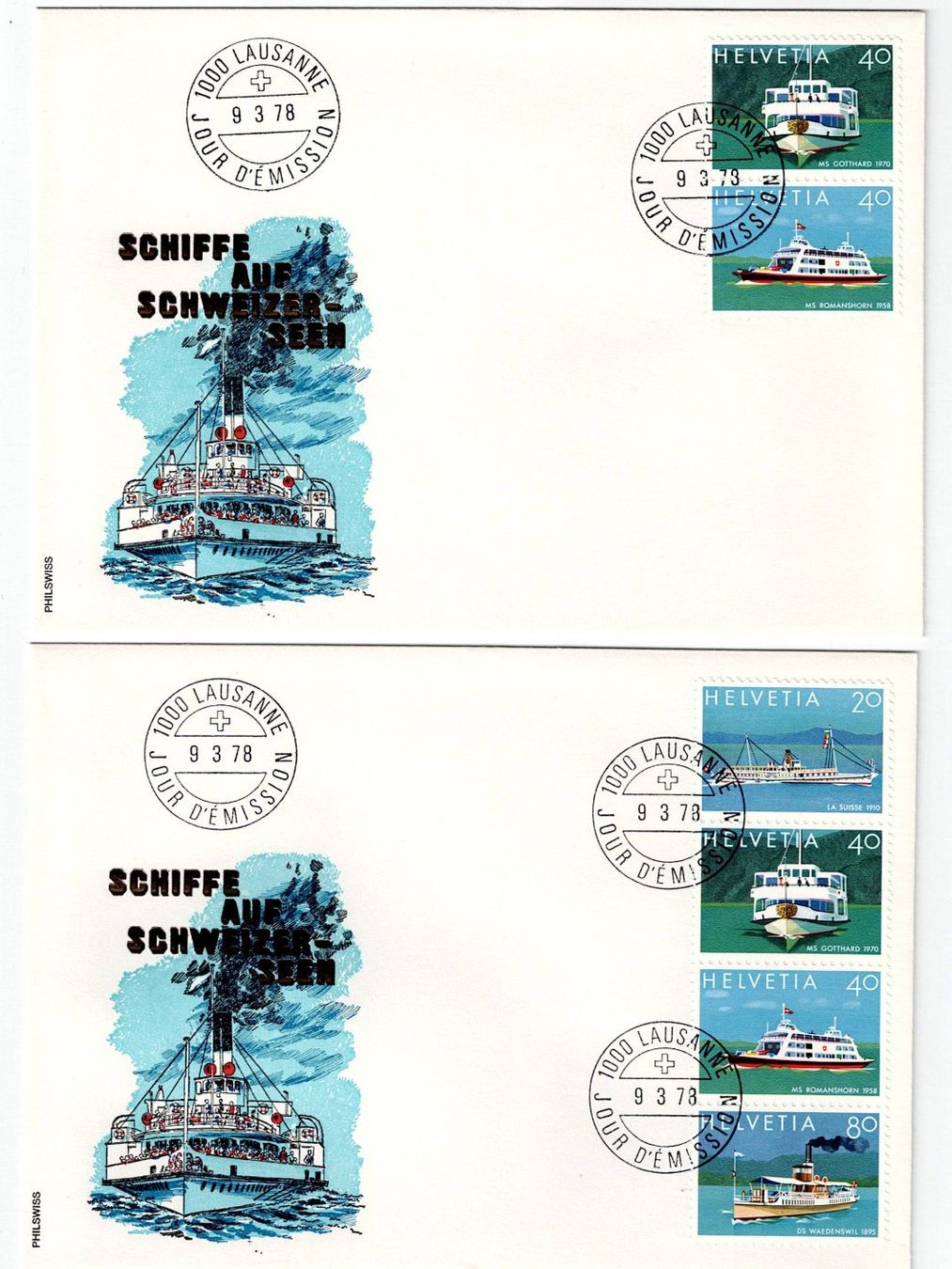 Alle Briefmarken: Schweiz, Lemanx 1978, 14 verschiedene Couverts – Gebraucht aus Hinteregg von McCharly01 7