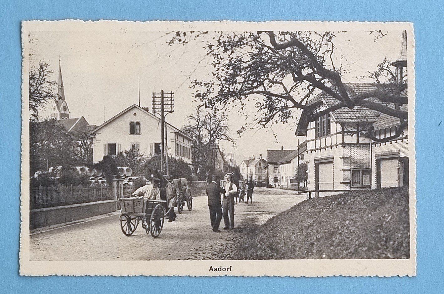 Cartoline postali: Aadorf - Dorfstrasse - 1916 – Usato da Rothrist venduto da RROENK