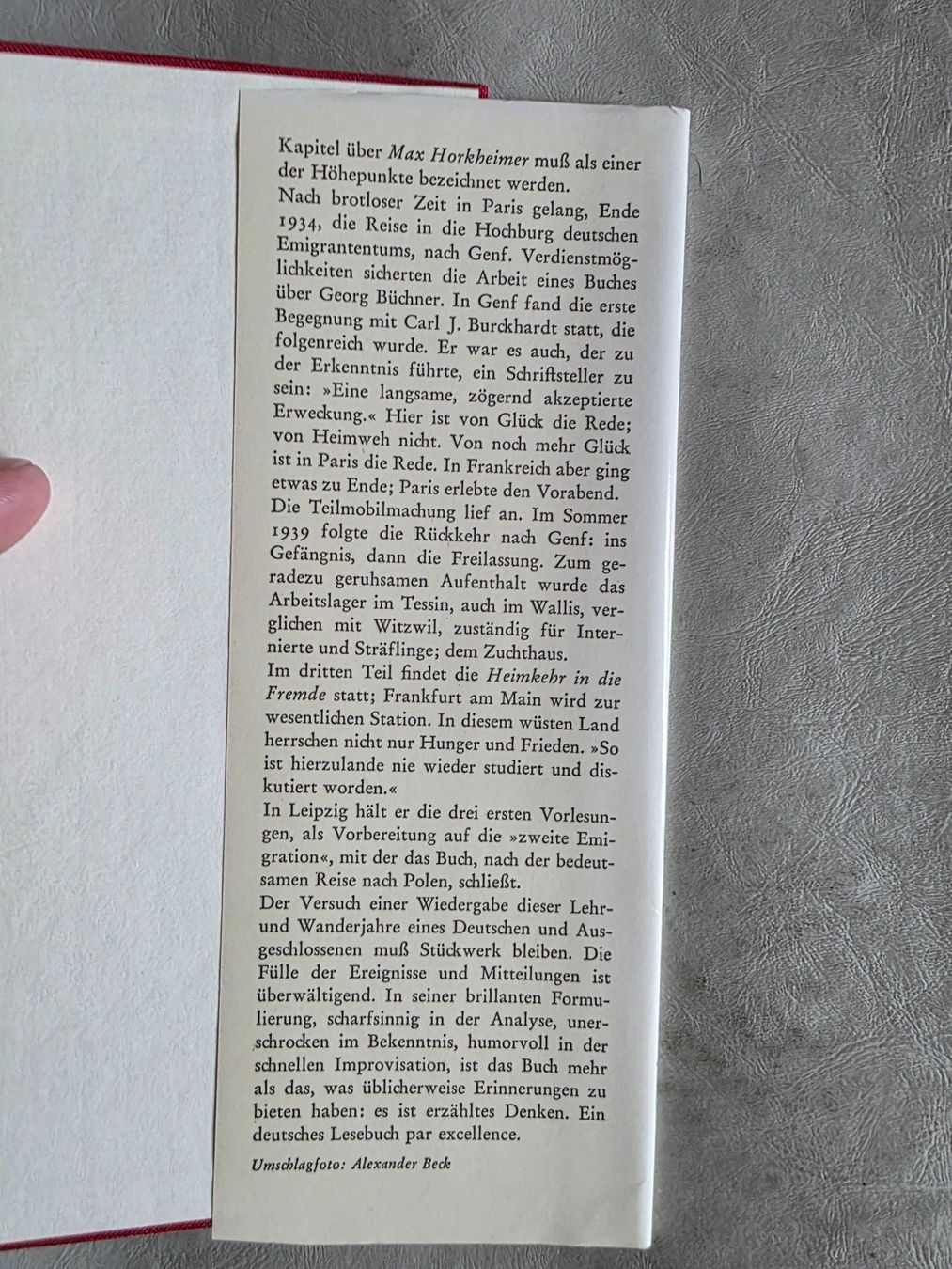 Libri: Hans Mayer - Ein Deutscher auf Widerruf - 1982 – Usato da Walterswil BE venduto da Lonitti 7