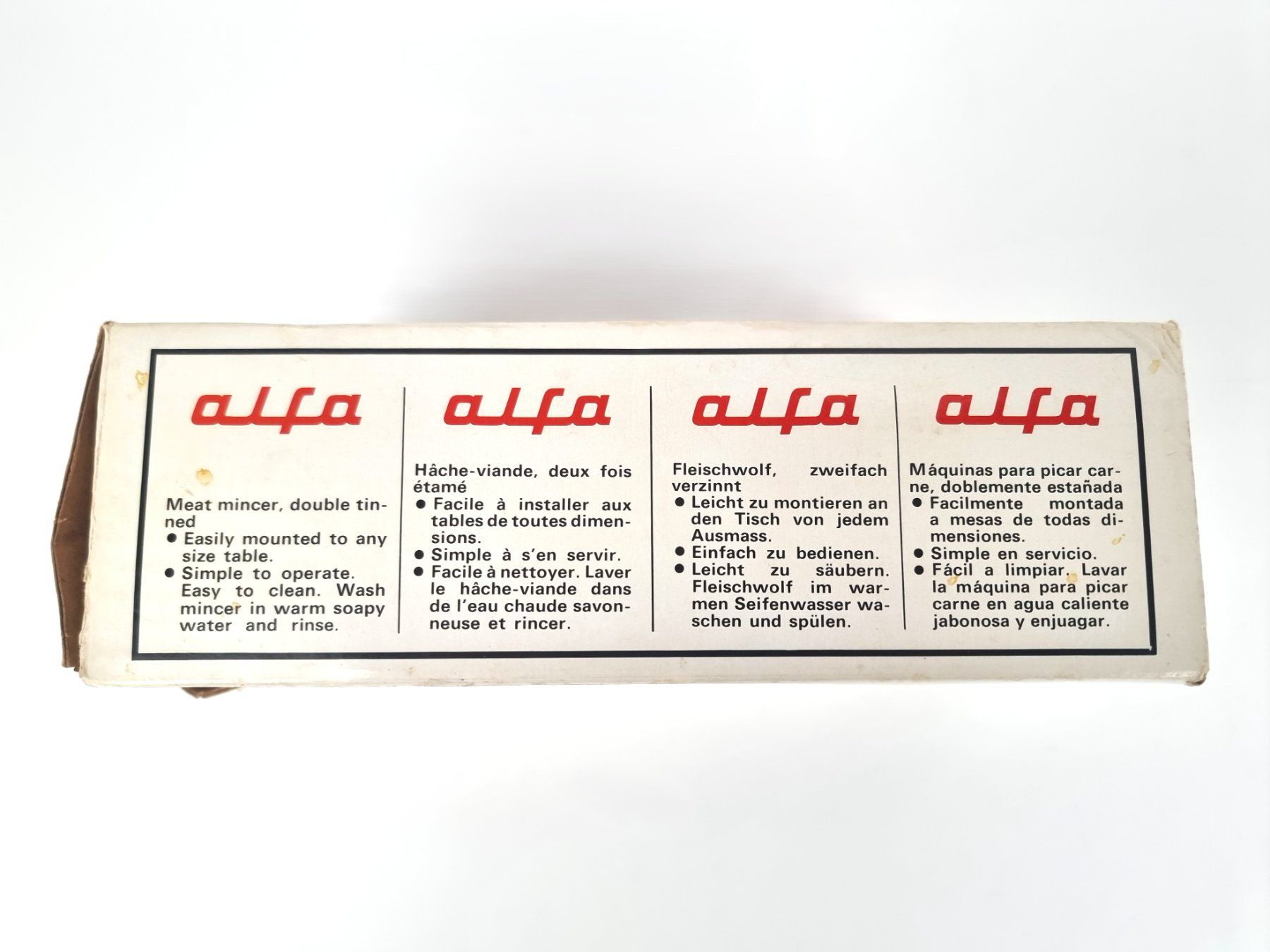 Elettrodomestici da cucina: Alfa Nr. 5 Tischfleischwolf Vintage – Usato da Urtenen-Schönbühl venduto da Restwert_Schoenbuehl 1