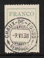 Francozettel Nr. 2 gestempelt, Kat.250.-