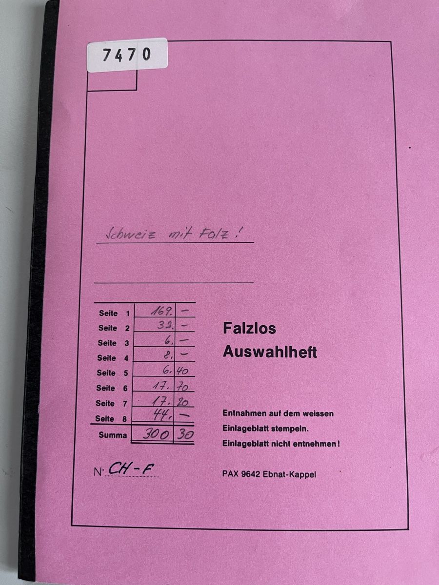 Tutti i francobolli: Briefmarken Auswahlheft Schweiz – Usato da Römerswil LU venduto da manuscha_