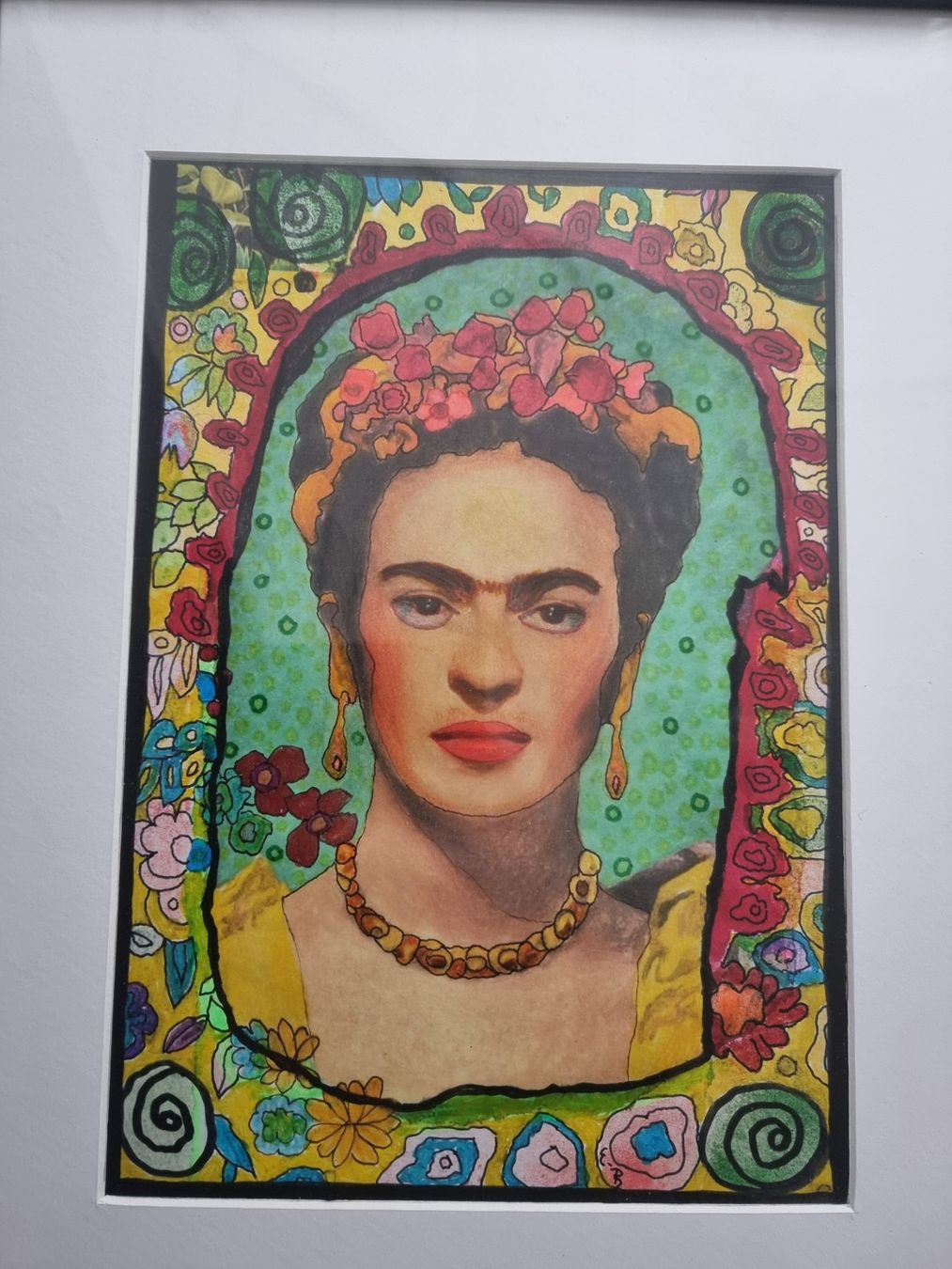 Dipinti: FRIDA KAHLO COLLAGE MIT RAHMEN GRÖSSE 48X38CM – Usato da Gersau venduto da kunst-online 2