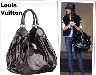 Louis Vuitton Surya XL Mahina Lack Leder Hobo mit Rechnung