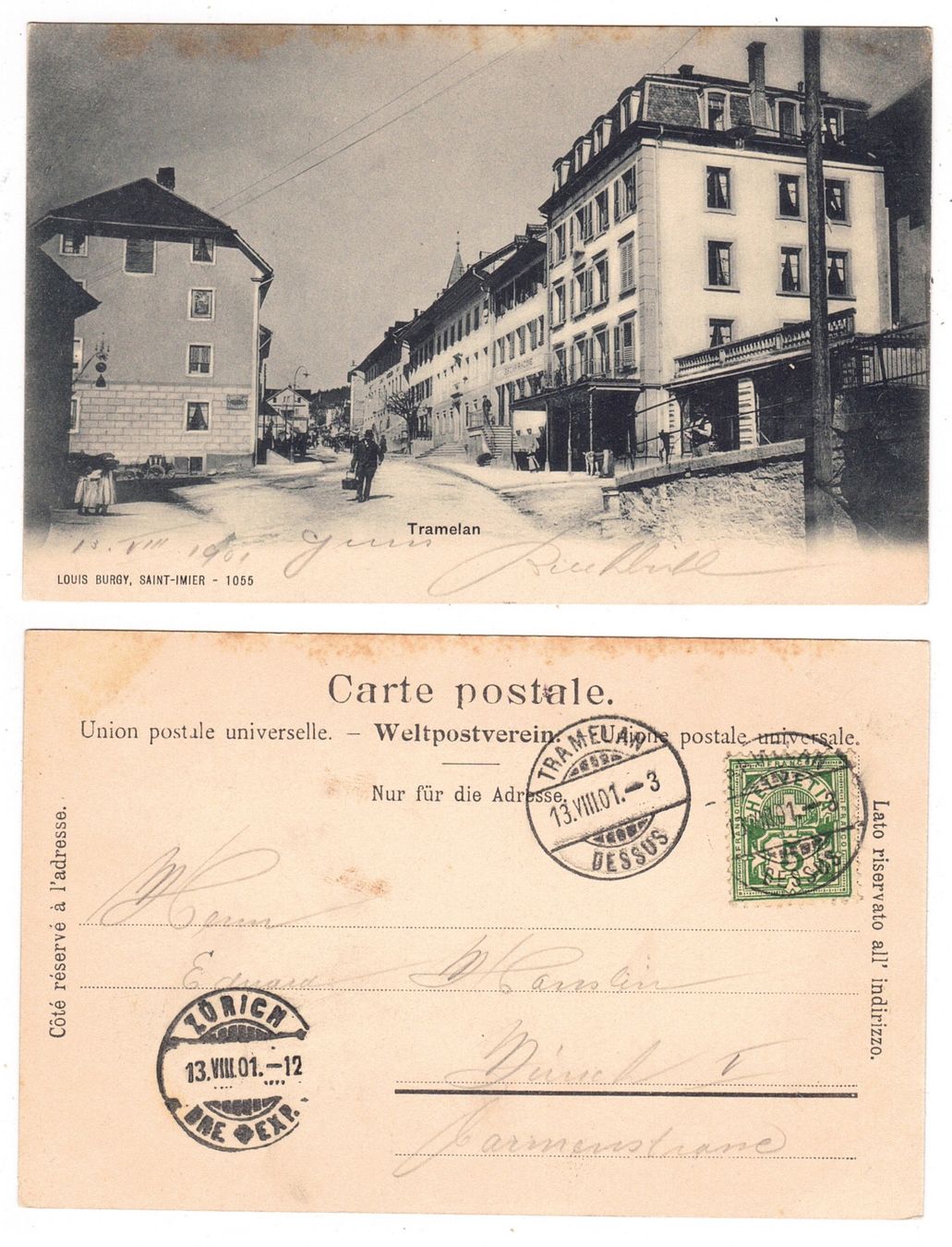 Cartoline postali: Tramelan – Usato da La Tour-de-Peilz venduto da amjust