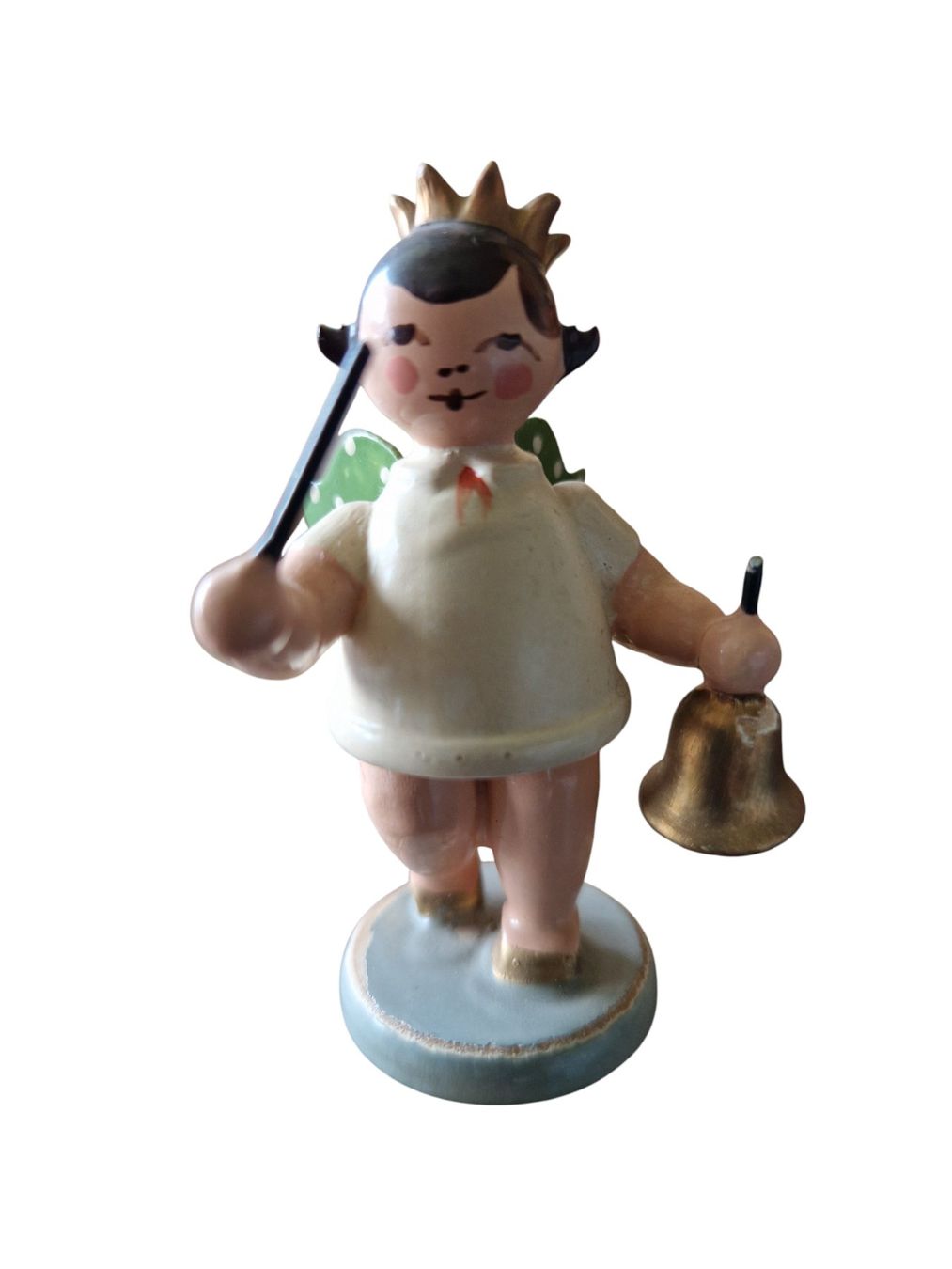 Statuette: Erzgebirge Engel mit Glocke – Usato da Mörschwil venduto da lindaswunderkiste 7