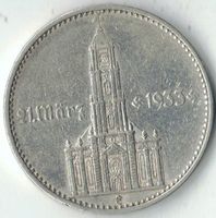 Münze Deutschland DR 3.Reich - 2 Reichsmark E 1934 - selten
