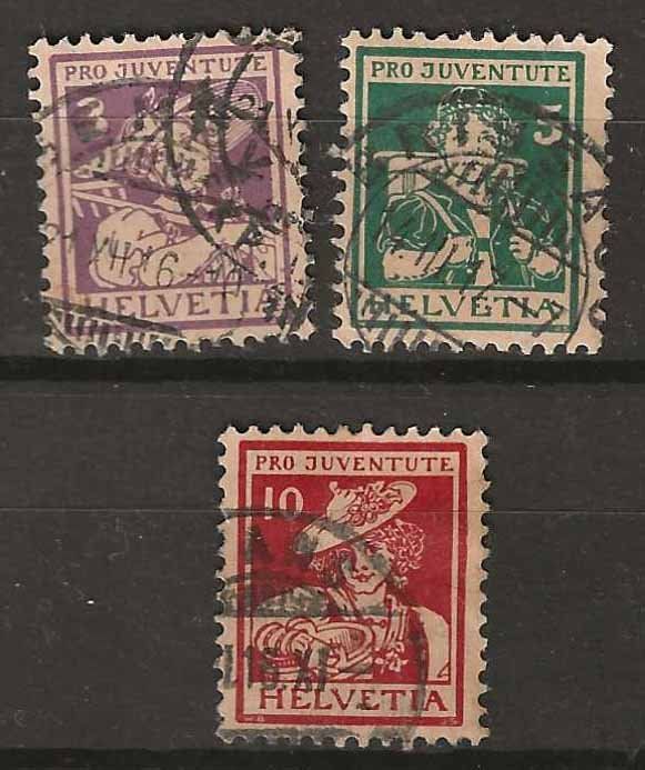 Tutti i francobolli: PJ016  - Pro Juventute 1916 obl. – Usato da Trélex venduto da Phil_Albert