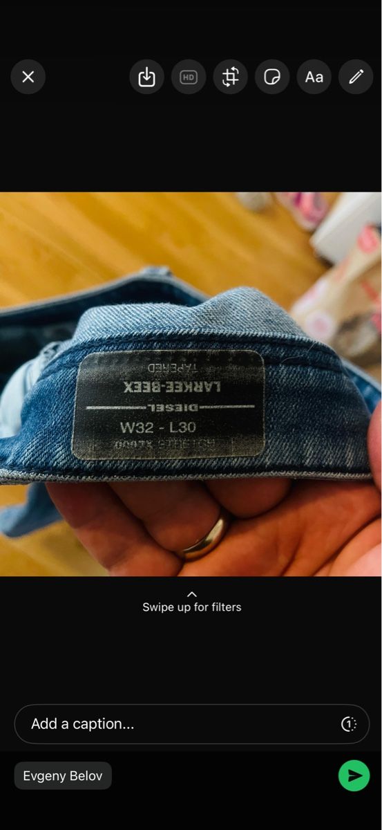 Diesel Jeans: Diesel Larkee-Beex 32/30 Jeans – Usato da Cham venduto da Karabase 6