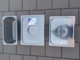 3 Stück GN Behälter Gastro Edelstahl Gastronorm (51)