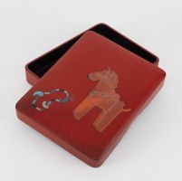 Rare Magnificent Vintage box, Miyasaki Shikki Japan, 20th c
