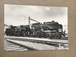 AK Bahn France SNCF Dampflokomotive s/w Karte