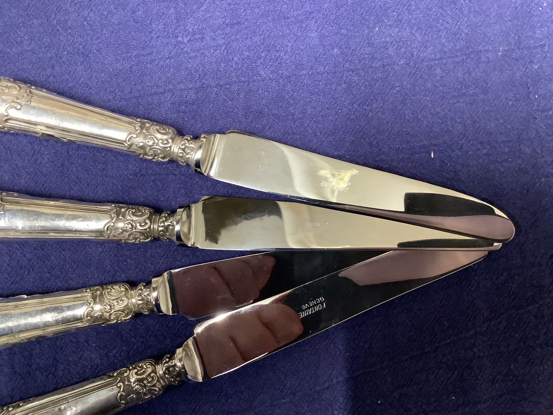 Posate: 4 couteaux entrée, manche Minerve Argent – Usato da ORBE venduto da mar_j9rz 9