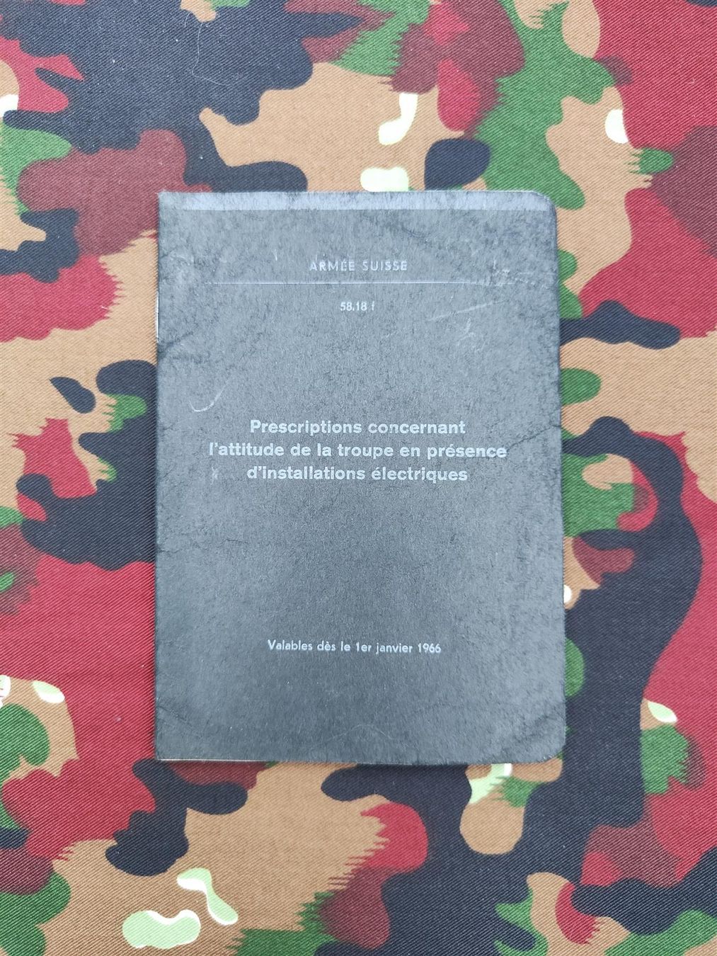 Libri: Règlement 58.18 f, Prescriptions concern – Usato da Bauma venduto da SwissMilitaria