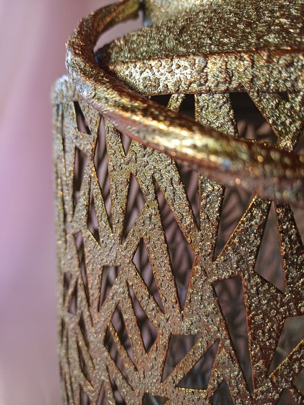 Lanterne: neu: Goldene Laterne mit Glas-Einsatz gross – Nuovo e nell'imballaggio originale da Nassen venduto da verrueckt 2
