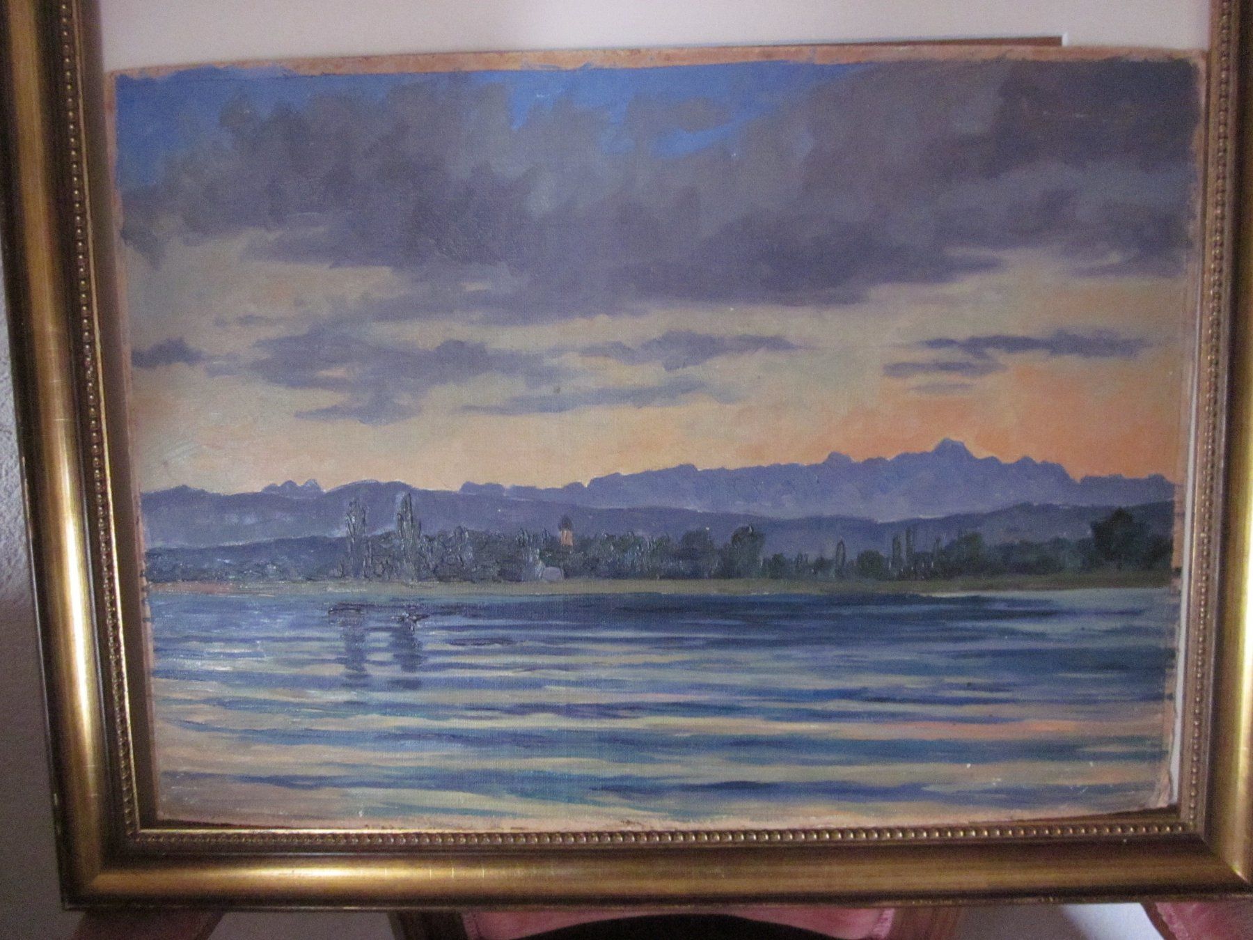Gemälde: BODENSEE Mit Blick auf  Säntis Oel auf Hartplatte – Gebraucht aus Herzogenbuchsee von LaFavorita02